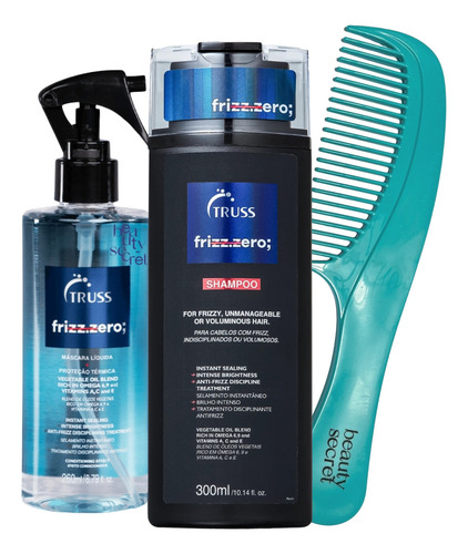 Kit Shampoo Spray Truss Frizz Zero E Pente Beauty Secret