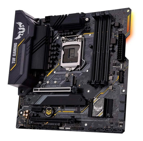 Imagem 2 de 6 de Placa Mãe Asus Tuf Gaming B460m-plus Lga 1200 Ddr4 Usb3.2