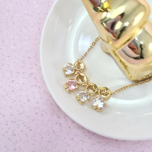 Collar De 4 Hijos Personalizable - Dijes Niña Y Niño - Mama 1 Hija Y 3 Hijos