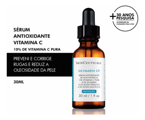 Sérum Antioxidante Skinceuticals Silymarin Cf 15ml Oleosa
