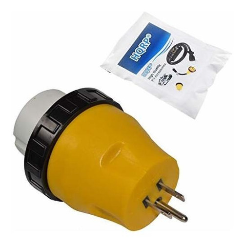 Adaptador De Bloqueo Eléctrico Hqrp Rv 15a Macho A 50a Hembr