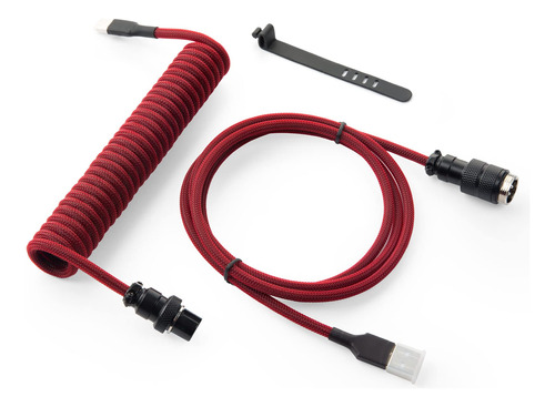 Gunmjo Cable Usb C En Espiral Profesional Para Teclado De J.