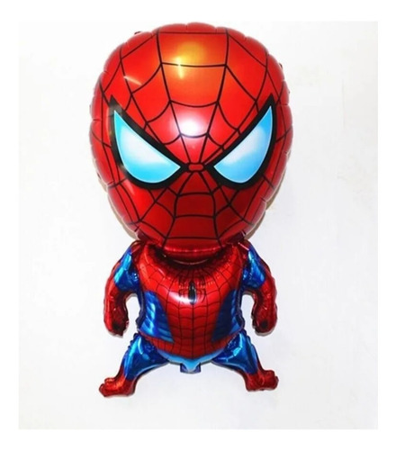 Globo Metalizado Hombre Araña Grande Cuerpo Entero 70cm