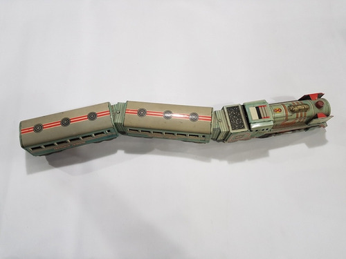 Imagen 2 de 9 de Antiguo Tren Vispa Halcon Hojalata Juguete Arg Mag 58086