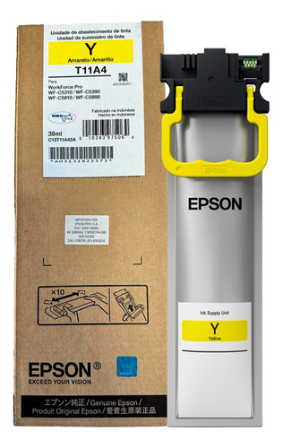 Bolsa De Tinta Epson T11a420 Yellow Para Wf-c5810 / C5890