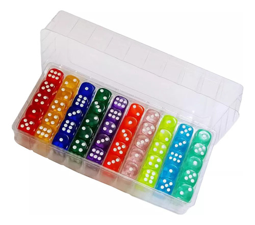 Wu-chuang 100 Piezas De Dados De Juegos De 6 Caras