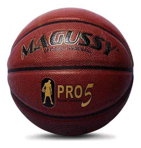 Bola De Basquete Magussy Pro5 Couro Microfibra Mirim