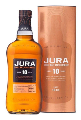 Imagem 1 de 1 de Whisky Escocês Jura Single Malt 10 Anos Garrafa 700ml