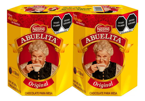 Chocolate De Mesa Abuelita Nestlé 2 Pzas De 630 G C/u