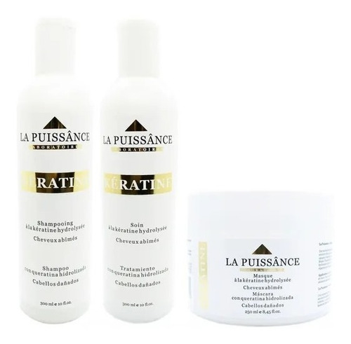 La Puissance Kit Keratina Shampoo + Acondicionador Y Mascara