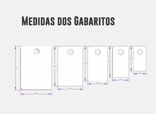Kit Gabarito Dobrador Roupa Espesso Acrilico Ps Organização