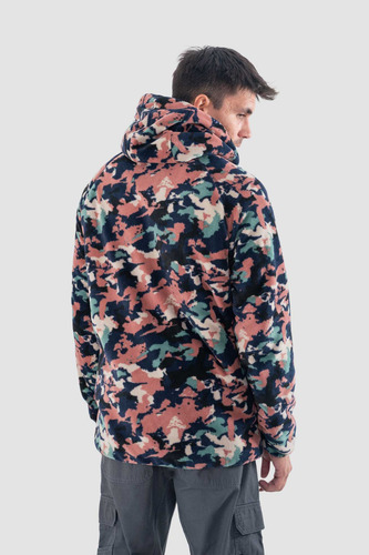 Polerón Chiporro Hombre Shaggy Grizzly Reversible Navy