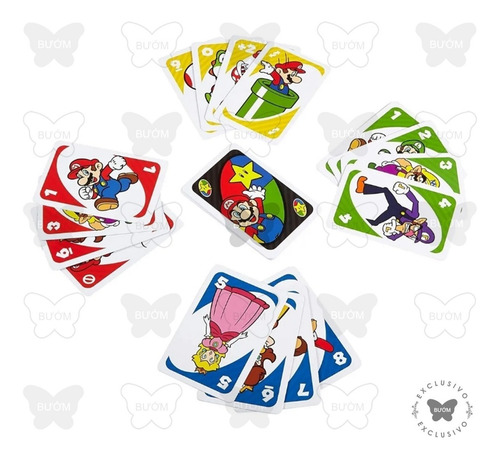 Uno Super Mario Bros. Juego De Cartas Familiar (Usado)