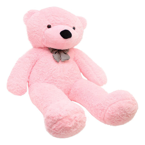 Urso Rosa Gigante 140cm 1,40 Mts Presente Namorada Natal Mãe