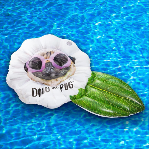 Tumbona Inflable Para Piscina Doug The Pug, Balsa De Playa P