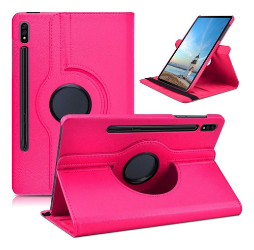 Funda Giratoria 360 Rosa Para Samsung Galaxy Tab S9 Plus 