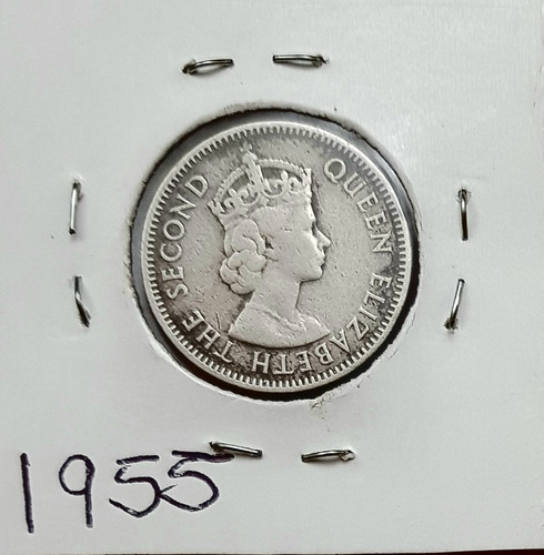 Moneda De 25 Centavos De Territorios Britanicos Del Caribe. 