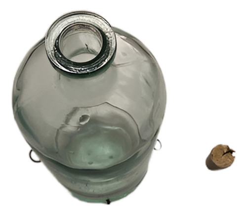 Frasco Antiguo De Vidrio De Medicina.rivero,industria Argent (Usado)