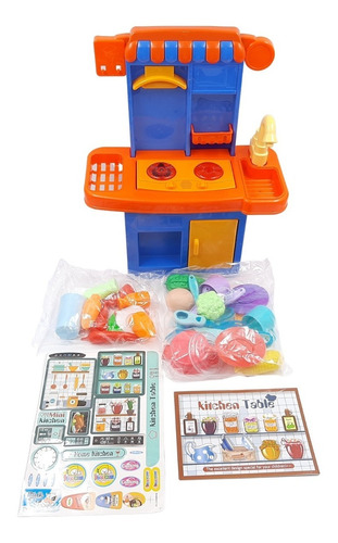 Cocina Para Niños Interactiva Agua Vapor 41*34*16cm 33pzs