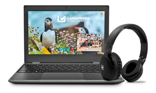 Imagen 1 de 9 de Laptop Lenovo 100e Chromebook 4gb Ram 32gb + Audifonos Swiss