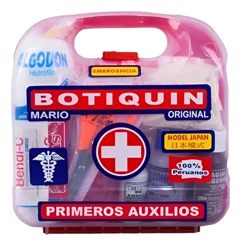 Botiquín Portátil Primeros Auxilios Emergencia Tipo Lonchera