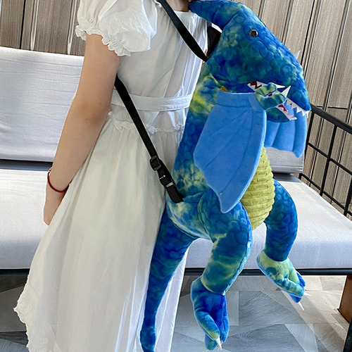 Mochila Con Forma De Dinosaurio Empalmado Con Dibujos Animad