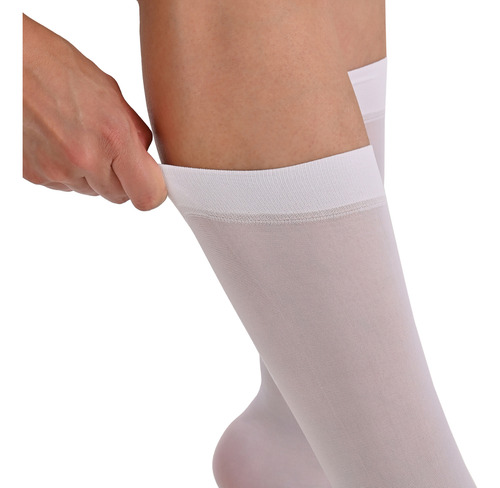3 Pack Tobimedia Likra Dama Mujer Mejor Calidad Camelia Blanco Liso Único