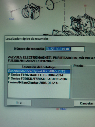 Valvula Sensor Admision Ford F150 6.2l Fusion 9u5a-9g866-be