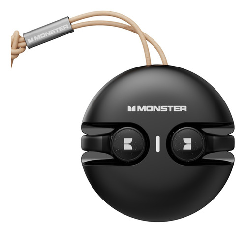 Audífonos Inalámbricos Con Clip Bluetooth Monster Xkt21 Color Negro