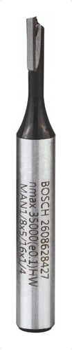 Cortador de roteador Tupi para ranhura reta de 1/8 (3,18 mm) Bosch