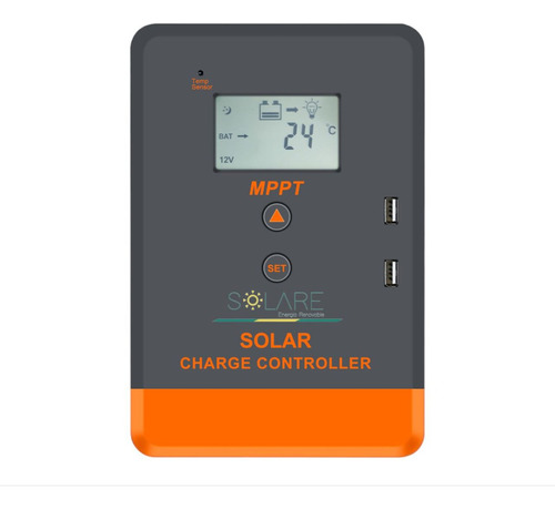 Controlador De Carga Solar 40 Amperios 12/24v