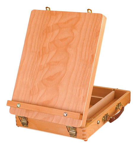 Para Bn Caballete De Madera Para Mesa, Caja De Bocetos,
