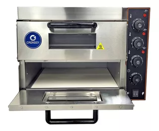 Horno Para Pizzas Eléctrico De Acero De Doble Bandeja