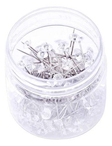 2 X 150pcs Rhinestone Agujas De Fijación Agujas