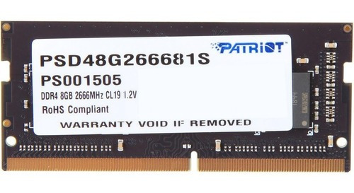 Memoria RAM Signature 8GB 1 Patriot PSD48G266681S