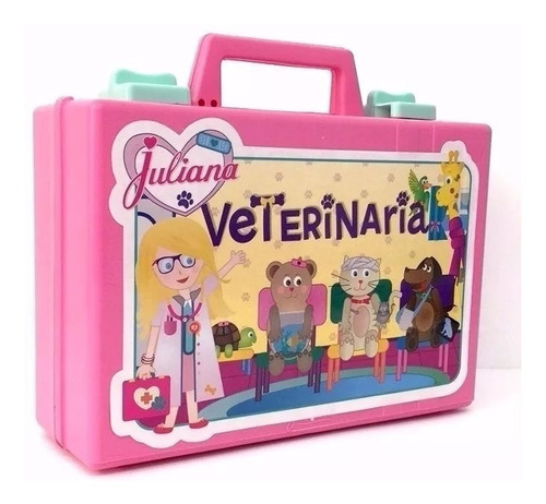 Valija De Juguete Juliana Veterinaria Grande 2 Mascotas