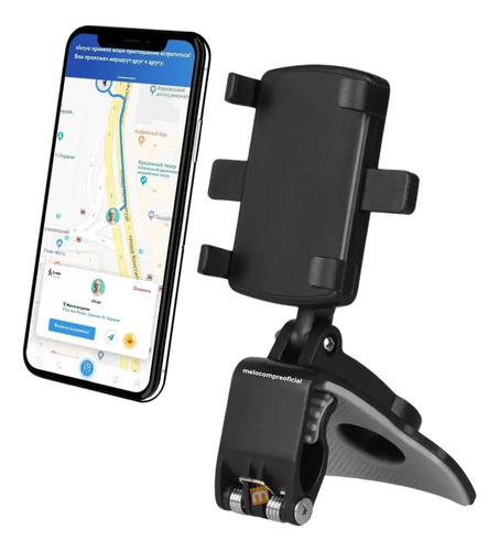 Soporte Teléfono Celular Para Carro 360° Gancho Ajustable