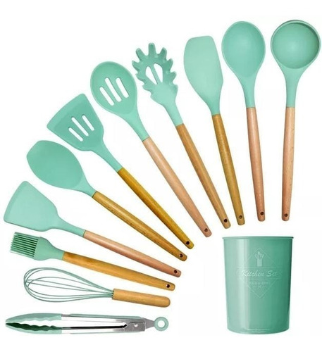 Set De Cocina Utensilios De Silicona - 12 Piezas