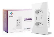 Comprar Tomada Inteligente Wifi Ekaza Dupla Usb USBC Dupla 10A 3 Pinos Smart Alexa Tuya Smart Life Google 110V 220V Bivolt Branca