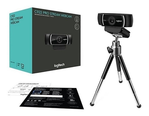 Imagen 5 de 5 de Cámara web Logitech C922 Pro Full HD 30FPS color negro