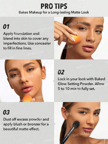 Sheglam Polvo Fijador Baked Glow Acabado Radiante