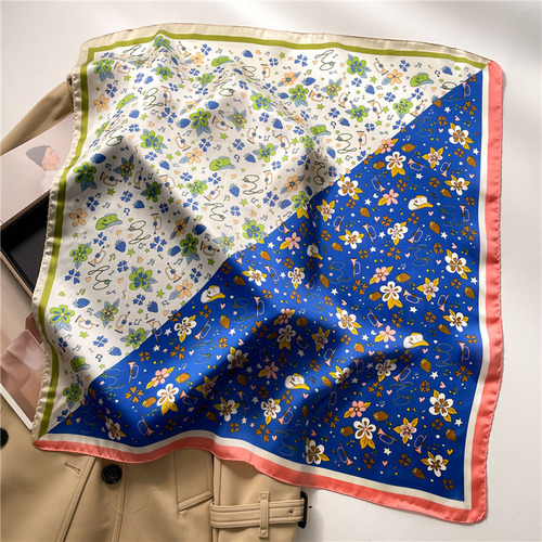 Pañoleta/mascada Satinada Estampada 70cms X70cms