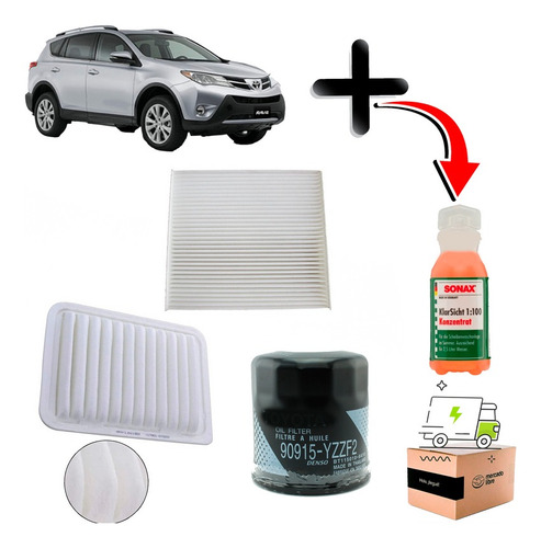 Kit Filtros Para Toyota Rav4 2.0 2016 2018 3zrfe Bencina