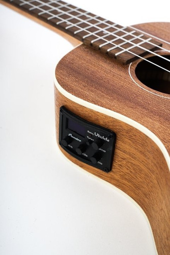Ukulele Electroacústico Tenor Bamboo U-26-sapele-q Con Funda Color Marrón