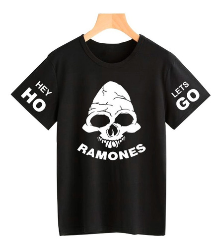 Remera Ramones Hey Ho Lets Go Algodon Adulto/niño Unisex