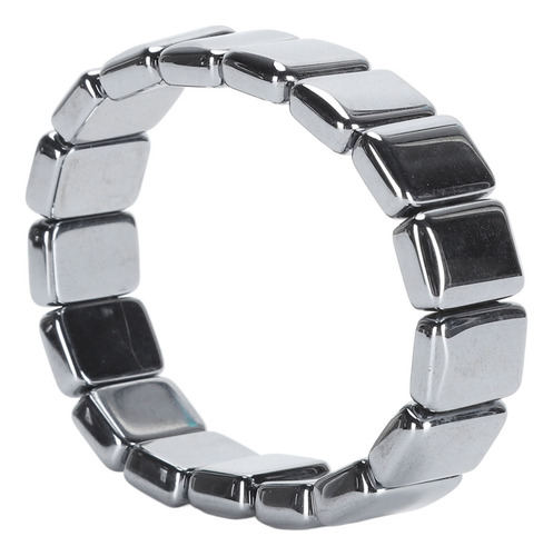 Brazalete Elástico Con Cuentas Rectangulares Y Cuentas De Te