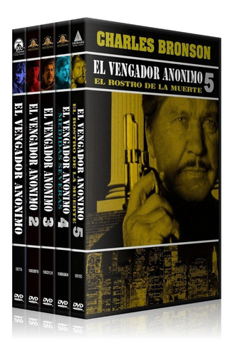 Death Wish El Vengador Anonimo Saga Completa 5 Dvd Colección