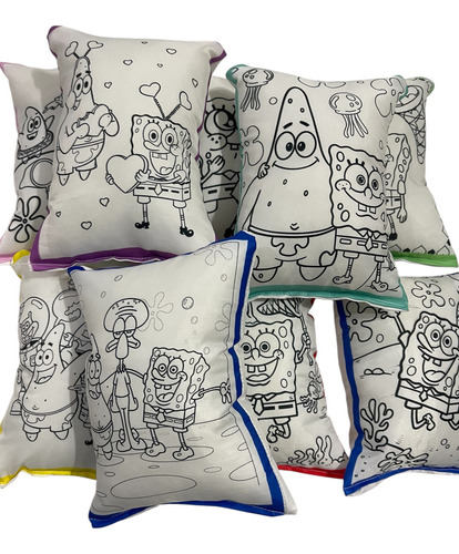 Souvenir Bob Esponja Para Pintar 20x14 X 20 U