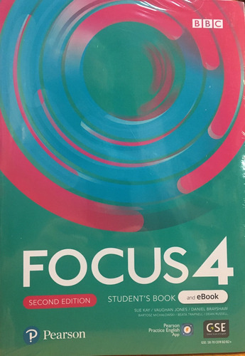 Focus 4 Br -    Student`s Book & Ebook With Extra Digital Activities & App* 2nd Ed*, De Indefinido. Editorial Pearson Education, Tapa Blanda En Inglés, 0