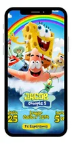 Comprar Tarjeta Invitación Digital Bob Esponjacumpleaños Infantil Bob Esponja